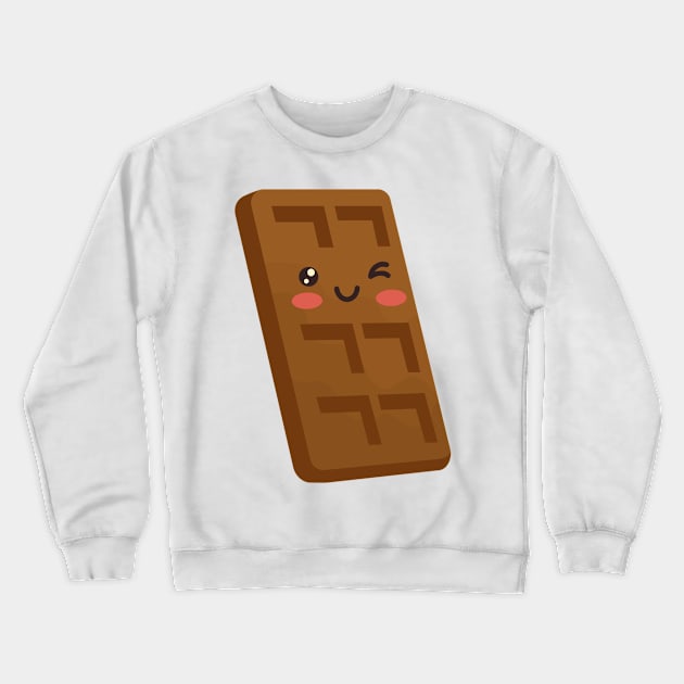 Cute Kawaii Chocolate Crewneck Sweatshirt by MajorCompany